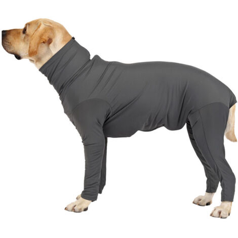 Bardusch-Combinaison anti-mue pour chien, body intégral pour animaux de compagnie, combinaison de convalescence post-opératoire, alternative à la collerette, chemise apaisante pour chien mâle et femel (1/5)