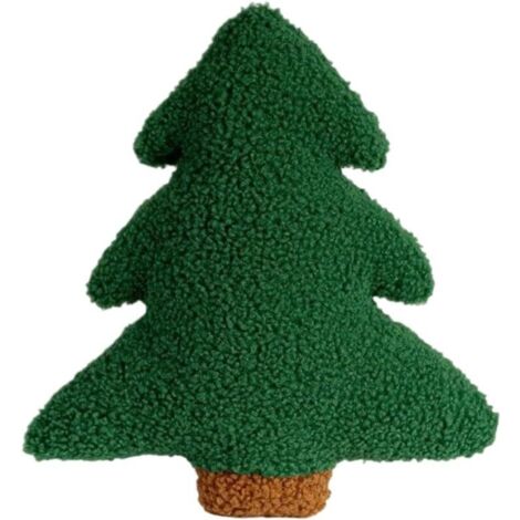 Bardusch-Coussin décoratif en forme d’arbre de Noël, peluche douce, décoration canapé/fêtes (1/5)