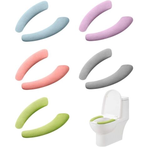 Bardusch-5 coussins autocollants siège WC ronds, étanches, 5 couleurs, multi-usages (1/5)