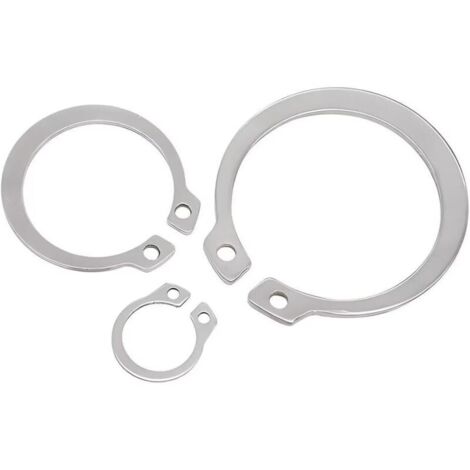 Bardusch-8mm Circlip E-Clips Anneau de Retenue en Acier Inoxydable Bague de Retenue Externe Snap (100 Pièces) (1/5)