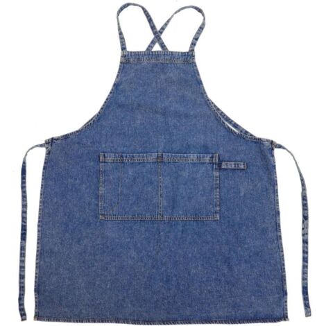 Bardusch-Tablier De Cuisine En Denim Robuste Pour Femme Poches De Pâtisserie Tablier De Travail Réglable À Nouer (1/5)