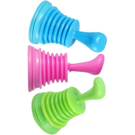 Bardusch-Lot De 3 Ventouses pour Évier De Cuisine Outils De Nettoyage De Salle De Bain Couleur Aléatoire (1/5)