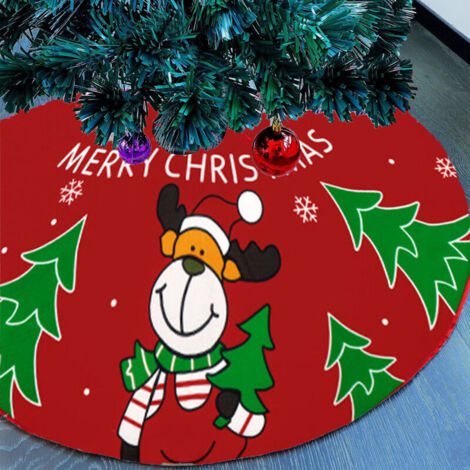Bardusch-1 feuille de 70 cm, rouge, à motifs fins, décoration de base pour sapin de Noël// (1/5)