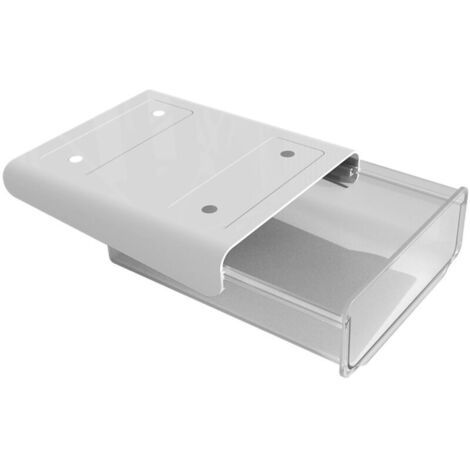 Bardusch-Boîte de rangement sous bureau sans perçage, petit tiroir caché en ABS et PS, idéale pour les dortoirs. (1/5)
