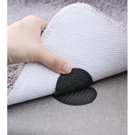 Bardusch-Ruban adhésif en tissu,20 Pièces Autocollants de Tapis Antidérapants,Autocollant scratch réutilisable pour voiture (1/5)