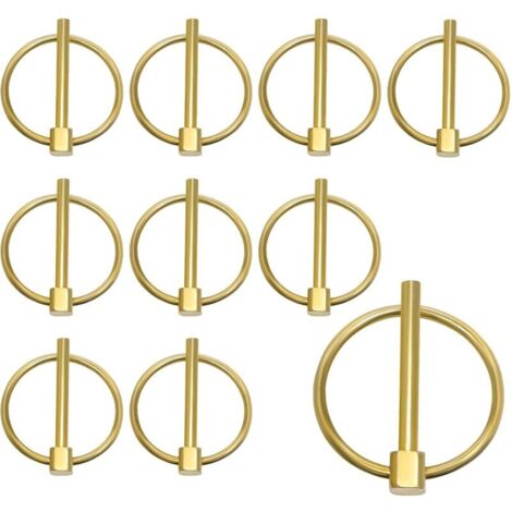 Bardusch-Lot de 10 Goupilles Agricoles, Clips de Verrouillage Ronds pour Tracteurs, Remorques et Camions (1/5)
