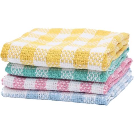 Bardusch-torchons de cuisine absorbants en coton fin pour laver la vaisselle (B, taille unique) - 35 x 35 cm (1/5)