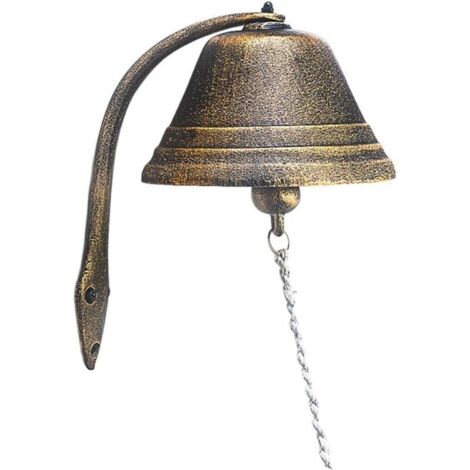 Bardusch-Cloche fonte vintage, sonnette décorative rétro murale/table, décoration jardin/maison (1/5)