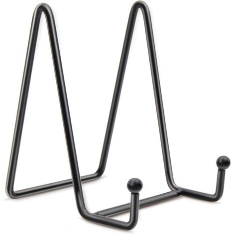 Bardusch-Présentoir assiettes en fer noir, support vertical pour assiettes décoratives, photos ou objets d’art. (1/5)