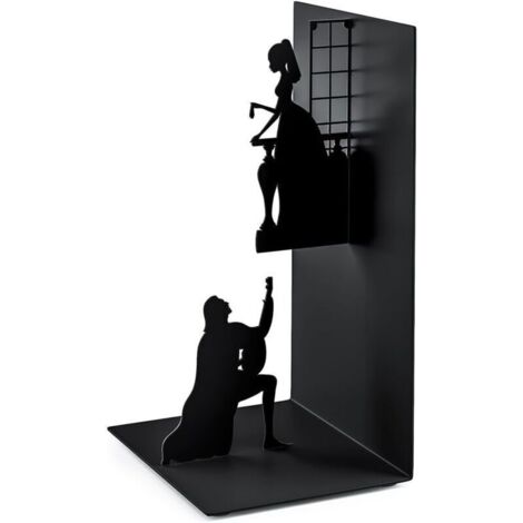 Bardusch-1 Paires Serre Livre-personnalité exceptionnelle, 17x8x10cm, Noir (1/5)