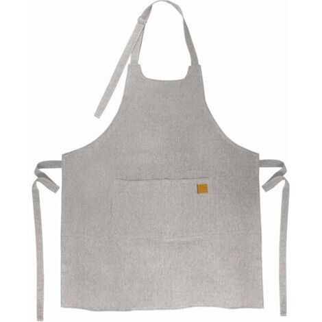 Bardusch-Tablier de cuisine unisexe, Tablier au design simple, élégant et original, mesure 68x83 cm, couleur Gris marbré (1/5)