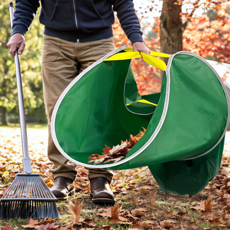 Bardusch-Ramasseur de feuilles, sacs à feuilles pliables, ramasseur de feuilles portable et pliable pour pelouse, (1/5)