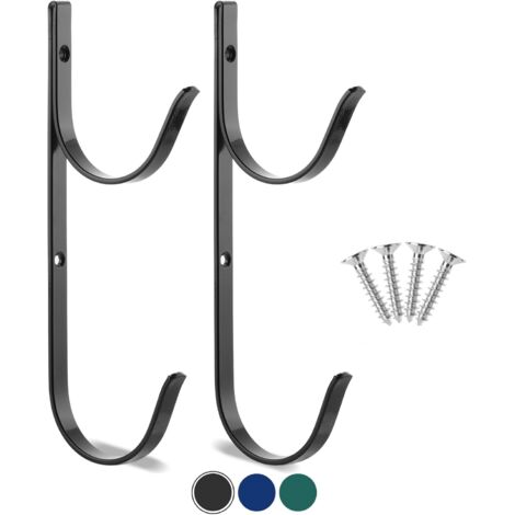 Bardusch-Supports pour poteau de piscine - Lot de 2, crochets pour poteaux et tuyaux d'arrosage, accessoires (1/5)