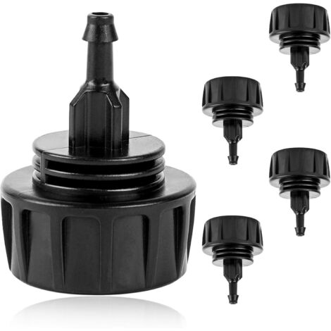 Bardusch-Lot de 5 raccords rapides pour tuyau d'irrigation goutte à goutte de 6,35 mm (1/4 pouce) à robinet. (1/5)