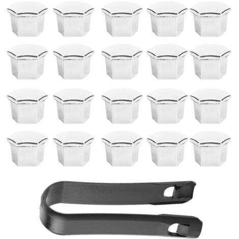 Bardusch - Lot de 20 cache-écrous de roue pour Peugeot 307 308 408 206 207 (1/5)