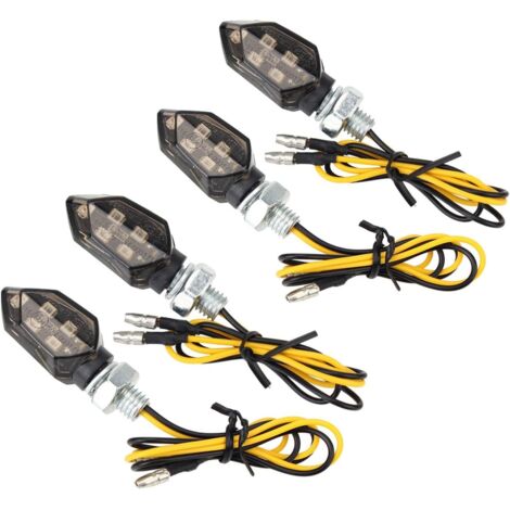 Bardusch-4 x Mini Clignotant LED Adapté Aux Motos 12V, Indicateurs de Moto LED, Clignotants Lumières pour Moto, Voitures à Pédales (1/5)