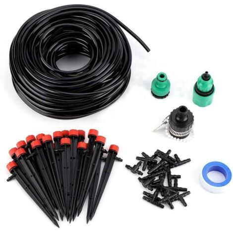 Bardusch - Kits d'arrosage goutte à goutte, 25M Kit Arrosage Automatique, Système d'arrosage automatique goutte à goutte au sol, Convient aux plantes de serre de jardin à gazon (1/5)