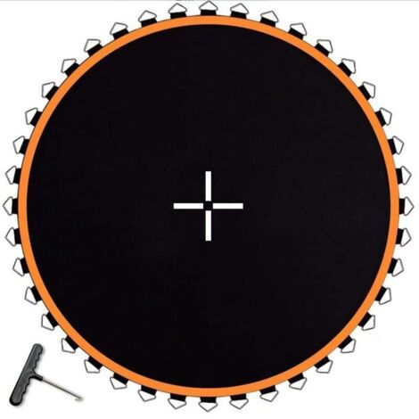 Bardusch - Tapis de trampoline, compatible avec un cadre de 2,4 m (8 pi) et doté de 48 ressorts de 14 cm, renforcé, résistant aux UV et avec crochet à ressort.