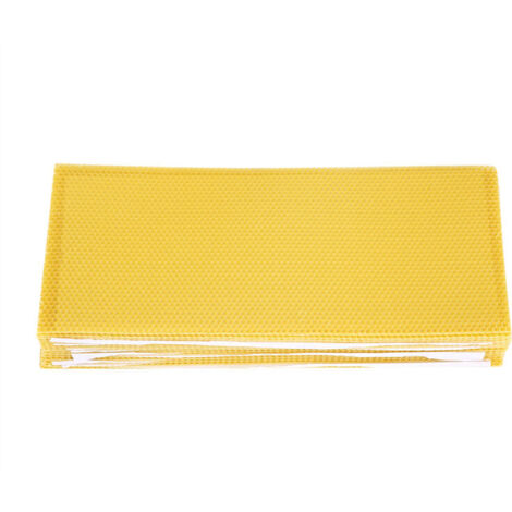 Bardusch - 30 pcs Feuilles de Miel d'Abeille/Fond de Cire de Ruche/Peigne de Miel de Ruche Ciré/Équipement d'Apiculture/Peigne d'Abeille/Cadre de Miel/Fondation de Cellule de rite (1/5)