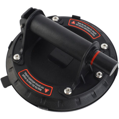 Bardusch - Ventouse à Vide Industrielle de 8 Pouces, capacité de Charge de 200 kg, élévateur à Vide Robuste for Outils de Levage Manuel de Carreaux et de Verre Ventouse Carrelage(noir,1PCS) (1/5)