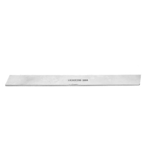 Bardusch - Outil de tournage pour tour en acier rapide HSS, barre carrée en acier blanc (3 x 20 x 200 mm) (1/5)