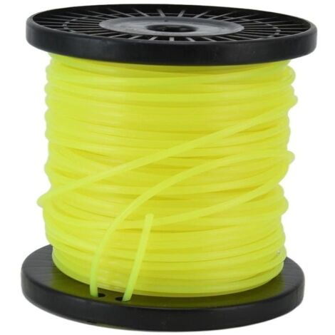 Bardusch-Ligne de Débroussailleuse, Ligne de Débroussailleuse Ronde de 3,0 Mm Ligne de Désherbage Professionnelle en Nylon Adaptée à la Plupart des Tondeuses à Gazon pour la Coupe Lourde Jaune(30 mete (1/4)
