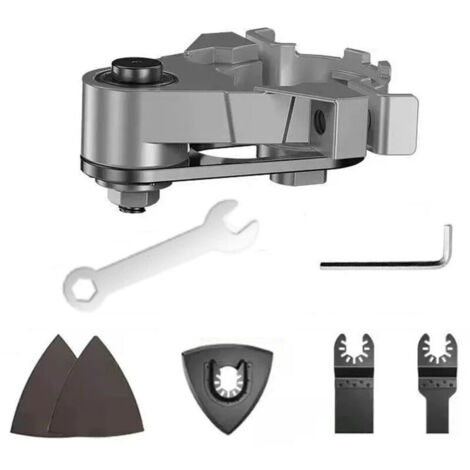 Bardusch-Meuleuse d'angle adaptateur de tête universel meuleuse d'angle complète en métal outil adaptateur oscillant pour le remplacement (1/4)