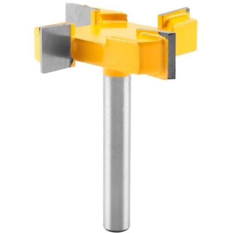 Bardusch-MèChe de Routeur SurfaçAge Panneau D'Aileron Tige 8 Mm, Fraise , à Surfacer 4 Cannelures, Fraisage, (1/4)