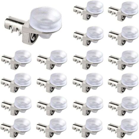 Bardusch-30 Pièces Cremaillere Etagere,Taquets Pour étagères Chevilles d'étagère de Placard de Remplacement,Supports D'étagères de Cuisine, Supports Pour étagère,Bibliothèque,Placard réglables (1/4)