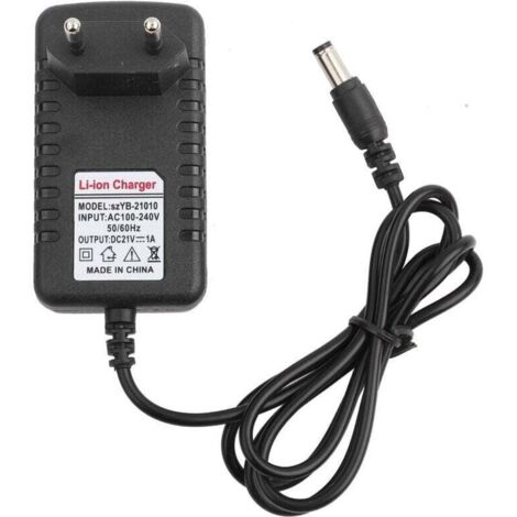 Bardusch-Adaptateur de chargeur Li ion à noyau de cuivre épais 21 V/1A chargeur de batterie au Lithium adaptatif prise ue Chargeur pour électroportatif (1/4)