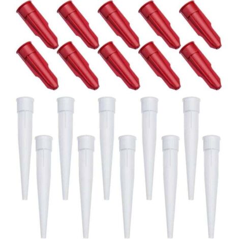 Bardusch-Embouts de cartouche, avec douilles en silicone, embouts de rechange transparents, embouts de rechange en silicone, embouts d'étanchéité, buses d'étanchéité, cuisine, maison, outils d'étanché (1/4)