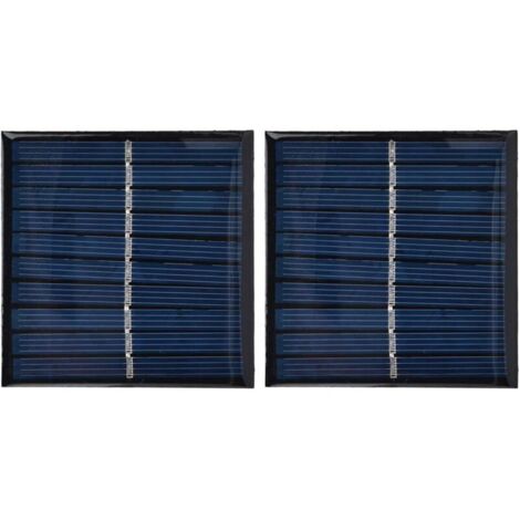 Bardusch-Lot de 2 mini panneaux solaires portables, cellules encapsulées, époxy, flexibles, à monter soi-même, 0,7 W, 5 V, 0 à 140 mA (1/4)