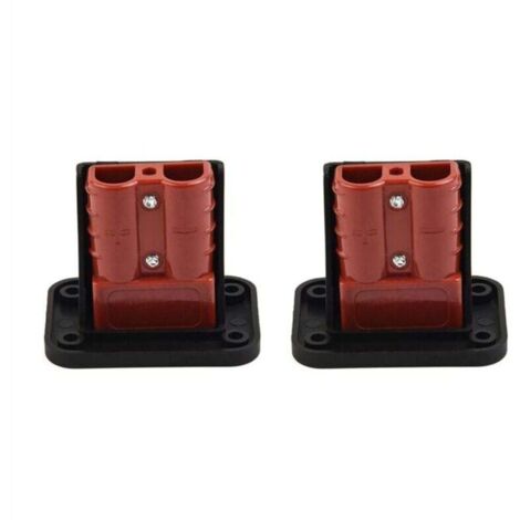 Bardusch-2 PièCes 50 A pour Connecteur de Prise Anderson Support Encastré Couvercle Panneau Caravane Bateau Camion Connecteurs Câble (1/4)