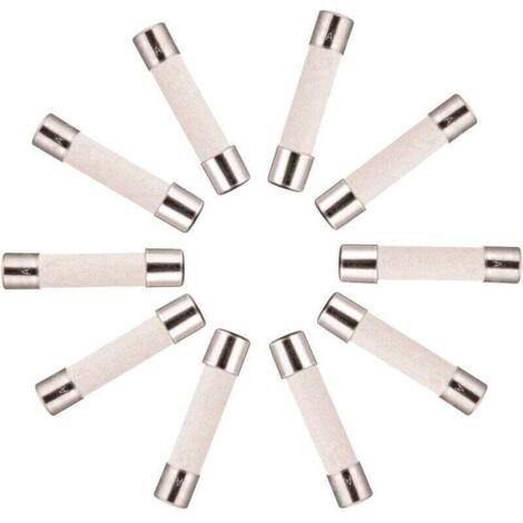 Bardusch-10x Fusible Temporisé (T) en céramique 10A / 250VAC 5x20mm (1/4)