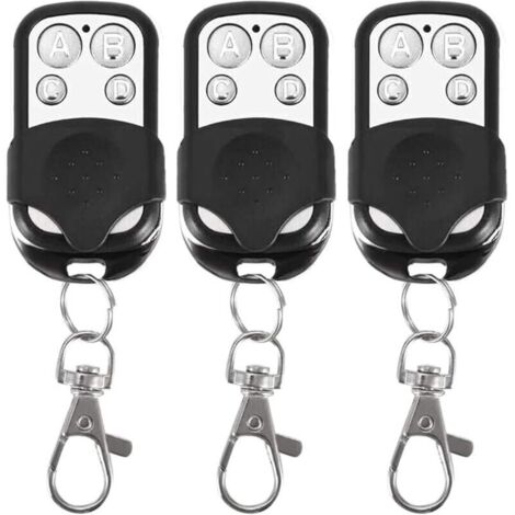 Bardusch-Lot de 3 tlcommandes universelles, Code Fixe, avec frquence de 433,92 MHz, pour Portail Automatique (1/4)