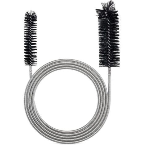 Bardusch-Brosse de nettoyage flexible pour tube d'alimentation - Outil de nettoyage de tuyau - Noir(2M)- (1/4)
