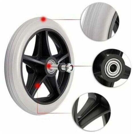 Lot De 2 Roues De Scooter 5 Pouces – Roulements Acier Carbone, Silencieuses, Pour Fauteuil Roulant Et Vélo Enfant