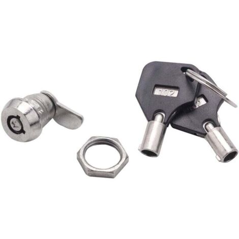 Bardusch-Serrure À Came Tubulaire De Sécurité Pour Porte De Cabinet Avec Clés Quart De Tour (1/4)
