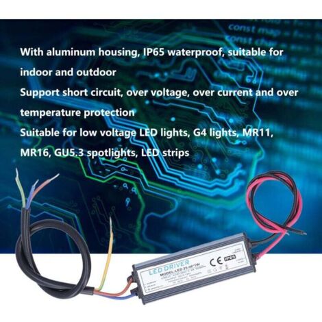 Bardusch-Pilote LED DIY Entrée AC95-265V Sortie DC75-126V 300mA ...