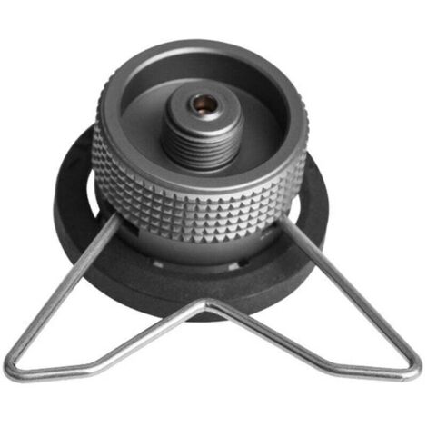 Bardusch-Adaptateur IPB avec support pour cuisinière à gaz longue entrée : réservoir de butane, sortie : vanne Lindal EN417 (1/4)