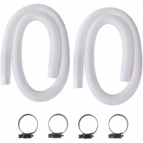 Bardusch-Tuyau de Piscine, 2Pcs 32mm Tuyau pour Piscine Hors Sol, 150cm/59in Tuyau pour Pompe de Piscine pour Intex 330 GPH, 530 GPH et 1000 GPH (1/4)