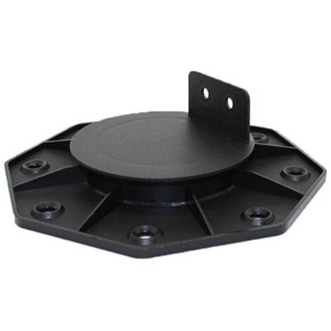 Bardusch - PLOT RÉGLABLE DE 18 À 30 MM POUR TERRASSE BOIS ET COMPOSITE - L: 148 mm - l: 148 mm - E: 30 mm - Noir