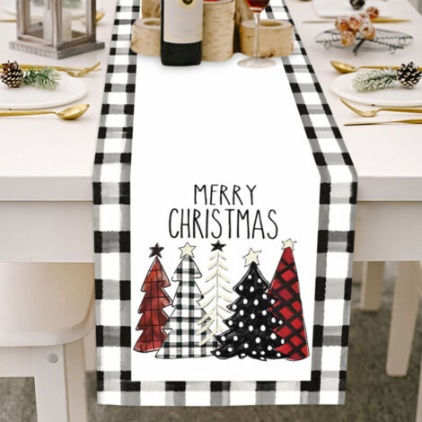 Bardusch - Nappe de Noël en lin et ficelle, thème Noël, fête, café, restaurant, cuisine, mariage, décoration intérieure (1/5)