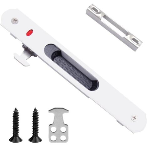 Bardusch - Serrure de Porte Coulissante, Porte Coulissante Fenêtre Crochet, Verrou de Porte en Acier Inoxydable, Verrou de Verrouillage Simple Face Pour Portes Mobiles, Fenêtres, Portes Coulissantes e (1/5)