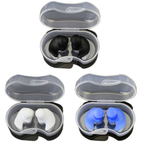 Bardusch - Bouchons d'oreilles de natation en silicone, protection auditive, pour la douche et la piscine (1/4)