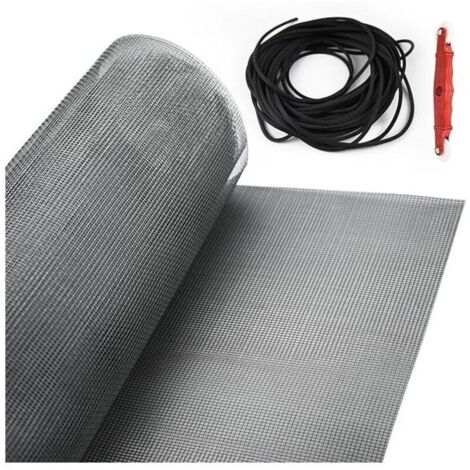 Bardusch - Rouleau Moustiquaire, 500x150cm Toile Moustiquaire Fibre de Verre, Filet Anti Moustiques pour Fenêtre, Découpable, Indéchirable (1/3)