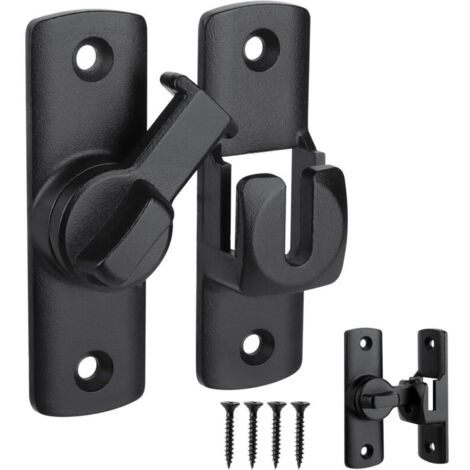 Bardusch - Loquet Porte 90/180 Degrés, Verrou Porte avec Vis, Verrou Serrure de Fermeture Porte, Bloque Porte Coulissante pour Grange Coulissantes, Cuisines, Fenêtres, Portes de Jardin, Salle de Bains (1/5)