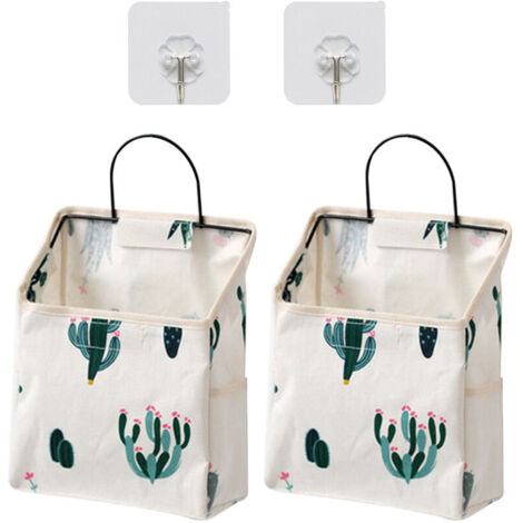 Bardusch - Lot de 2 sacs de rangement suspendus pour lit de dortoir, paniers de rangement suspendus pour finition de lit (1/5)