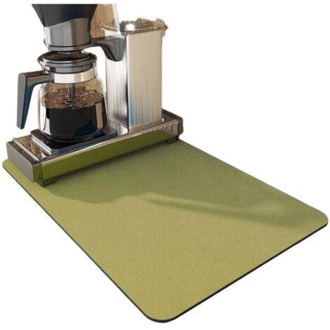 Bardusch - Tapis de bar à café 30 x 48 cm pour accessoires et organisation de votre coin café, tapis essuie-vaisselle anti-taches et anti-absorption pour plan de travail, joli tapis décoratif pour mac (1/5)