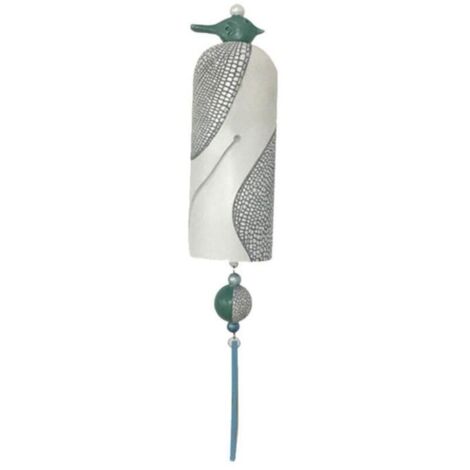 Bardusch - Pendentif suspendu de carillon de vent rustique d\'oiseau exquis, belles tentures de cloche de vent de résine pour la Vert (1/4)